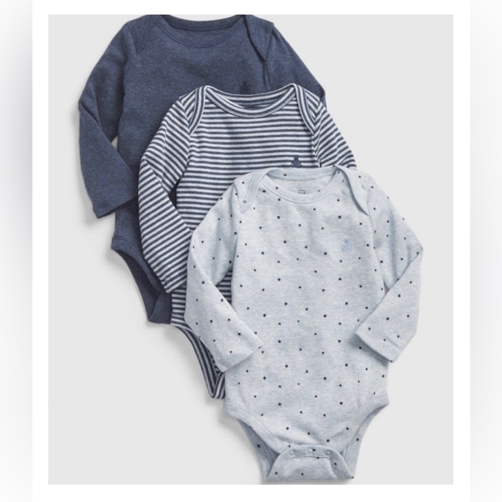 Baby 100% Organic Cotton First Favorites Bodysuit (3-Pack)
